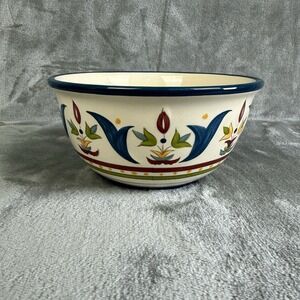 Bobby Flay Sevilla Cereal / Soup Bowl 6" Blue Trim Discontinued NEW